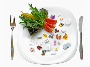лекарственные средства и еда